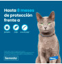 El collar seresto felino protege hasta 8 meses de larvas de pulga, pulgas y garrapatas