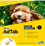 AdTab para perros tiene una acción rápida y dura 30 días (1 mes)
