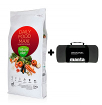 Manta Negra de Regalo con Pienso Natura Diet Daily Food Maxi mantenimiento de Pollo para perros adultos de raza grande