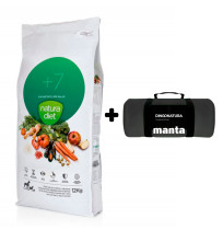 Manta Negra de Regalo con Pienso Natura Diet +7 para perros mayores, ancianos o seniores