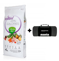 Manta Negra de Regalo con Pienso Natura Diet Reduced -20% Calories para adelgazar perros con sobrepeso
