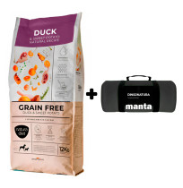 Manta Negra de Regalo con Natura Diet Grain Free Duck & Sweet Potato (Pato y Batatas) en saco de 3Kg