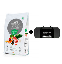 Manta Negra de Regalo con Natura Diet ibérico & rice MINI (Razas Pequeñas)