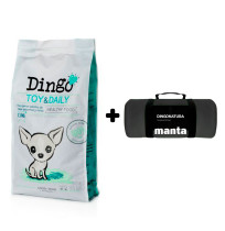 Manta Negra de Regalo con Saco pienso Dingo toy & daily de Dingonatura