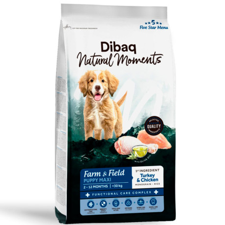 Dibaq Natural Moments 5 Star Puppy Maxi para cachorros grandes