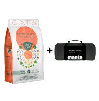 Manta de Regalo con Natura Diet Cat Sterilized salmón