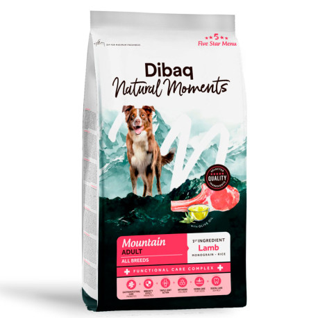 Pienso Dibaq Natural Moments 5 Star Mountain (Cordero) para perros