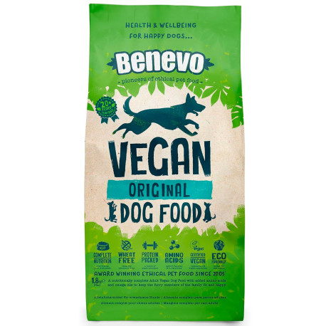 Pienso Benevo Original para perros adultos vegetarianos o veganos
