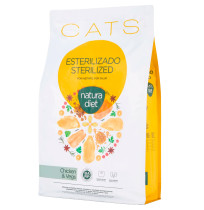 Pienso Natura Diet Cat Adult Sterilized Chicken para gatos esterilizados