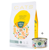 Pienso Natura Diet Cats Adult Chicken para gatos con lata de regalo