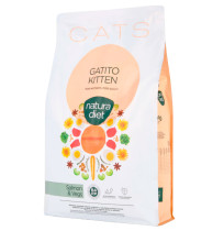 Pienso Natura diet cats Kitten Salmon para gatos bebe
