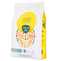 Pienso Natura diet cats Kitten chicken para gatos bebe