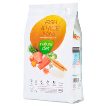 Natura Diet Fish & Rice para perros mini en formato 3Kg