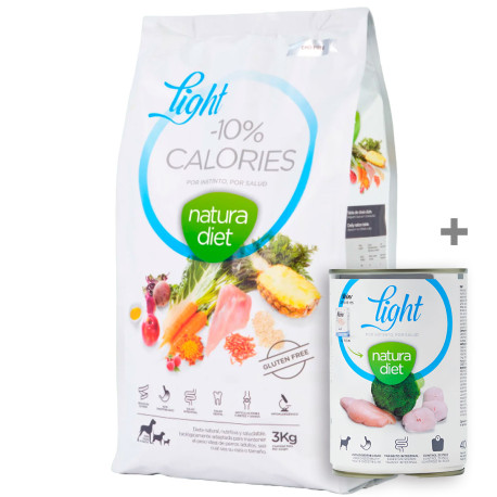 Lata Light de regalo con Natura Diet Light -10% Calories de 3Kg