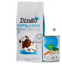 Lata de Regalo con Dingo puppy & junior para cachorros de Dingonatura de 12Kg