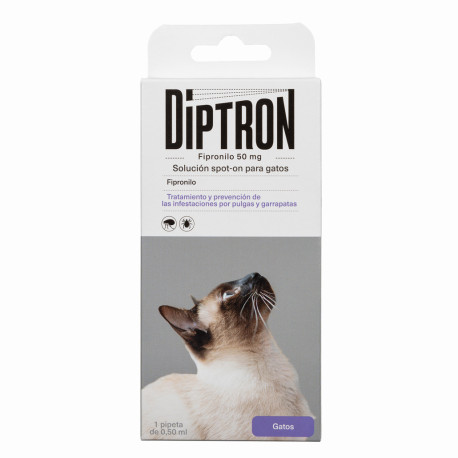 DIPTRON PIPETA FIPRONILO 0,5 ML GATO 