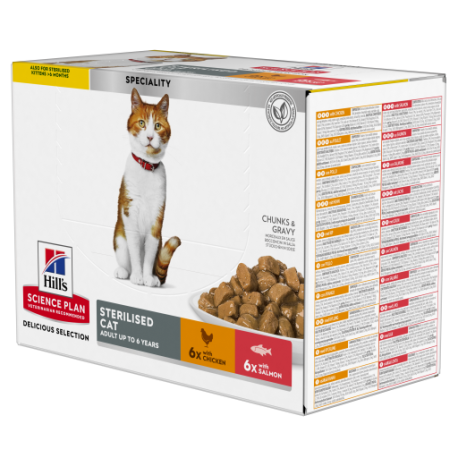 Hill's Science Plan Adult Sterlised Pollo y Salmon