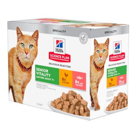 Hill's Science Plan Feline Senior Vitality Pollo y salmon