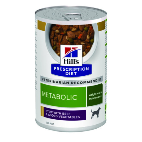 Hill's Prescription Diet Canine Metabolic estofado con sabor a vacuno y verduras