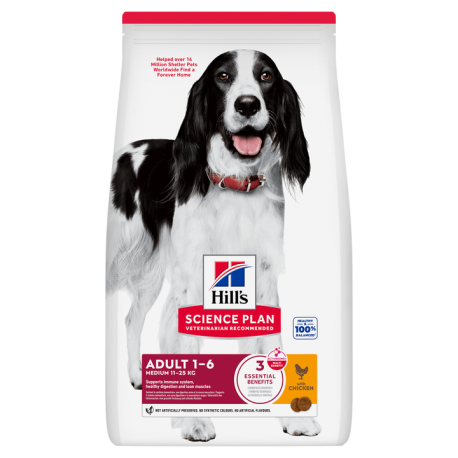 Hill's Science Plan Canine Adult Medium Pollo