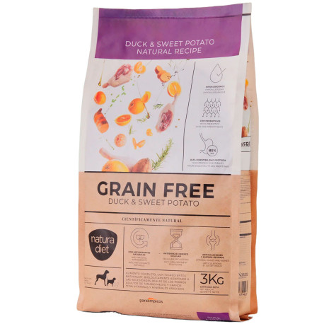 Natura Diet Grain Free Duck & Sweet Potato (Pato y Batatas) en saco de 3Kg