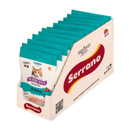 SERRANO SNACKS PARA GATOS 50g ,POLLO URINARY