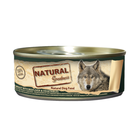 Natural Greatness Pechuga de pollo con higado y verduras