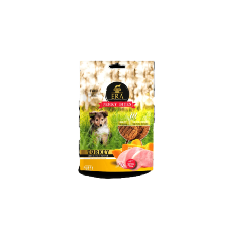 ERA Jerky Puppy Snack - Pavo enriquecido con calabaza