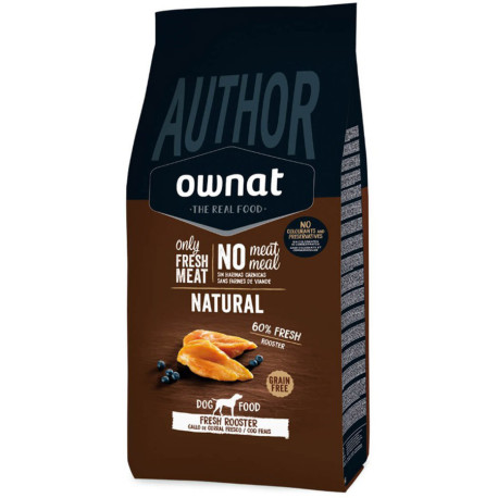 Ownat author grain free rooster (gallo corral fresco) para perros