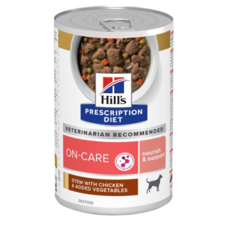 Hill's prescription diet canine on-care estofado con pollo y verduras (lata)