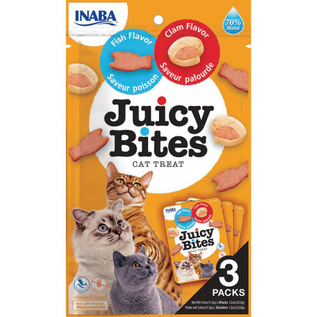 Churu Juicy Bites pescado y almeja para gatos OUTLET
