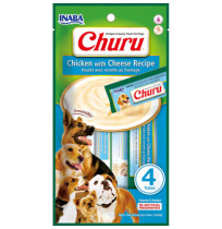 Churu puré de pollo con queso para perros OUTLET